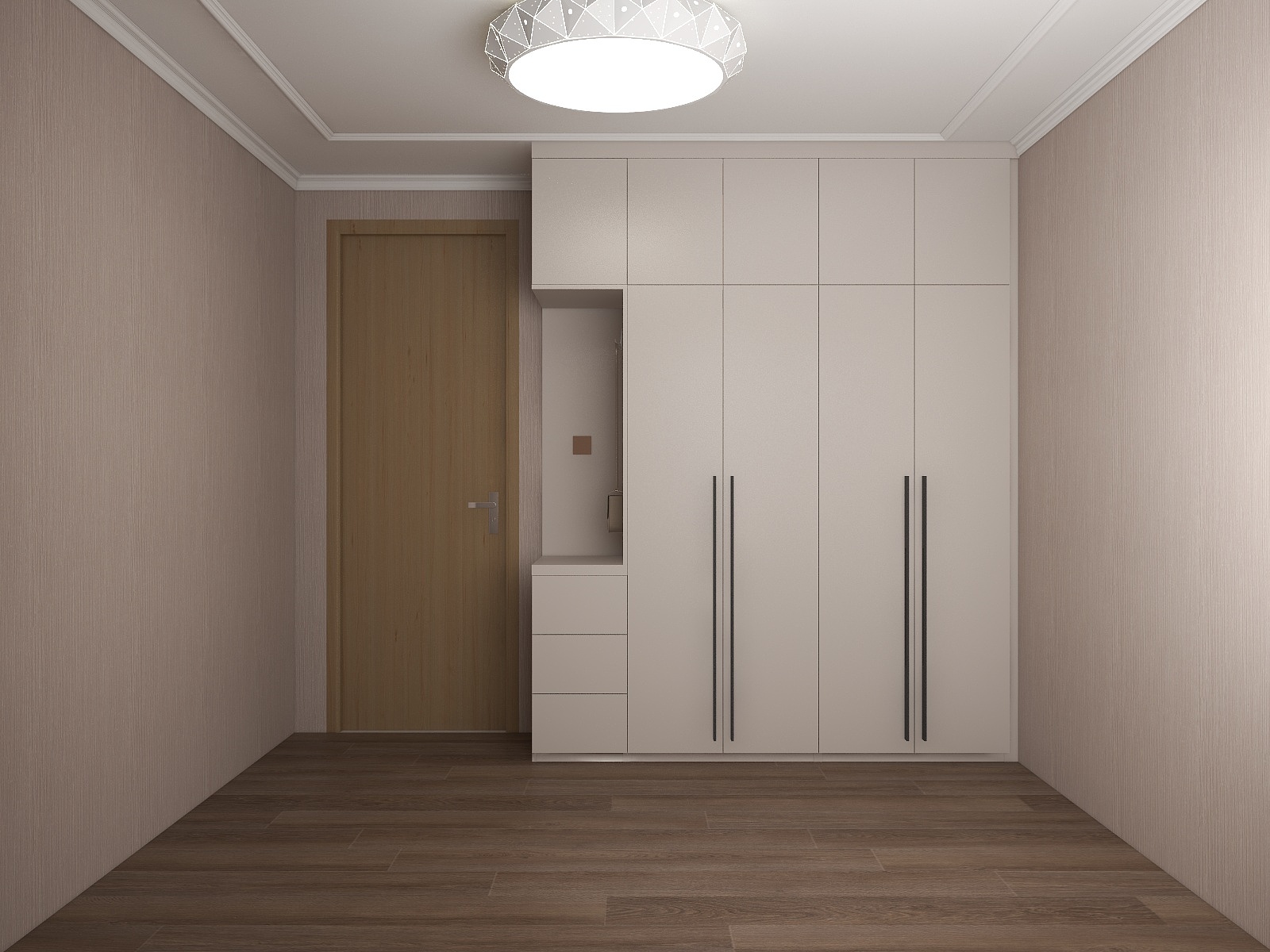 松果设计工作室-衣柜定制效果图-装修设计方案