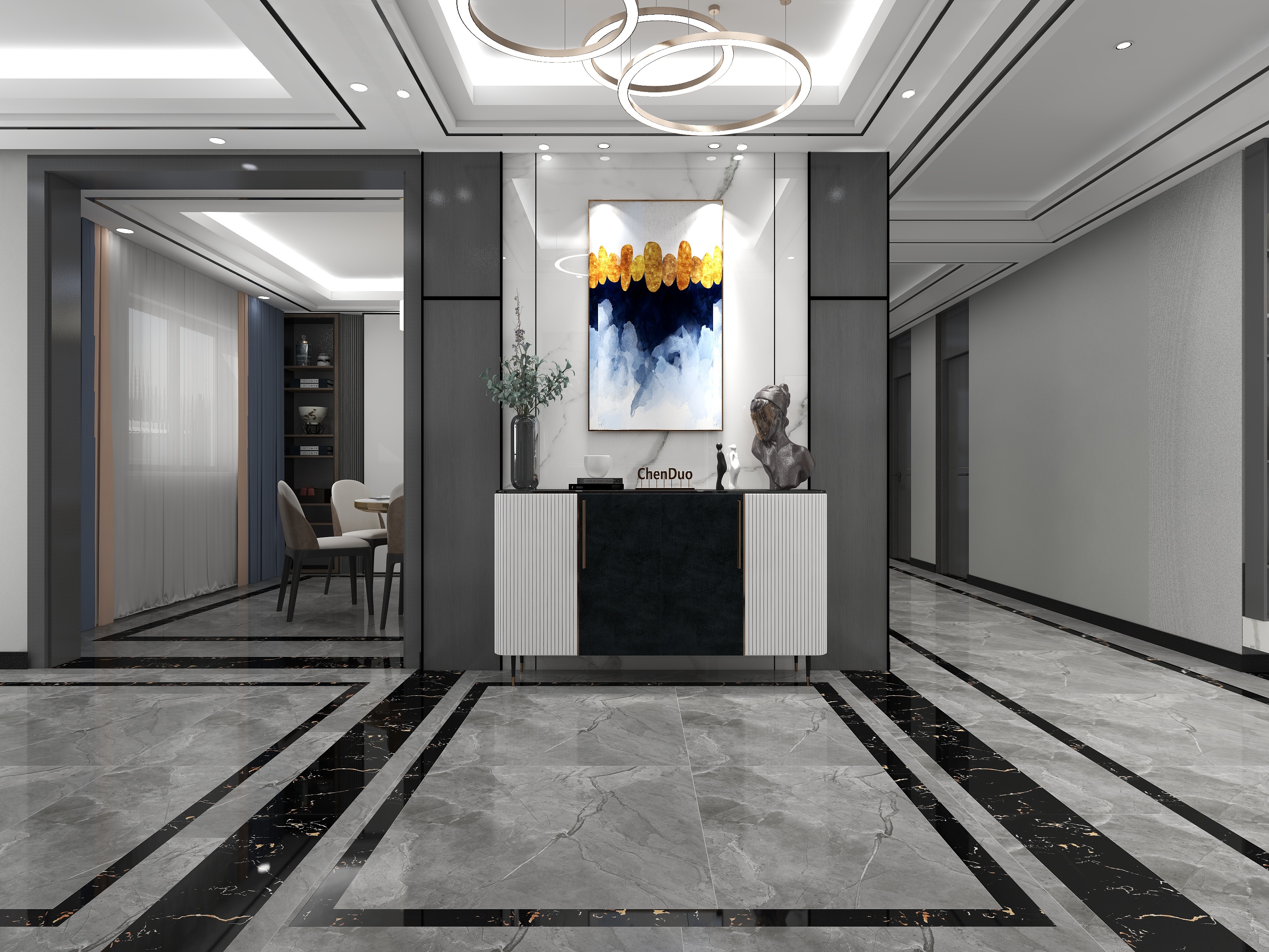 泓艺装饰设计-紫檀・东花园-装修设计方案