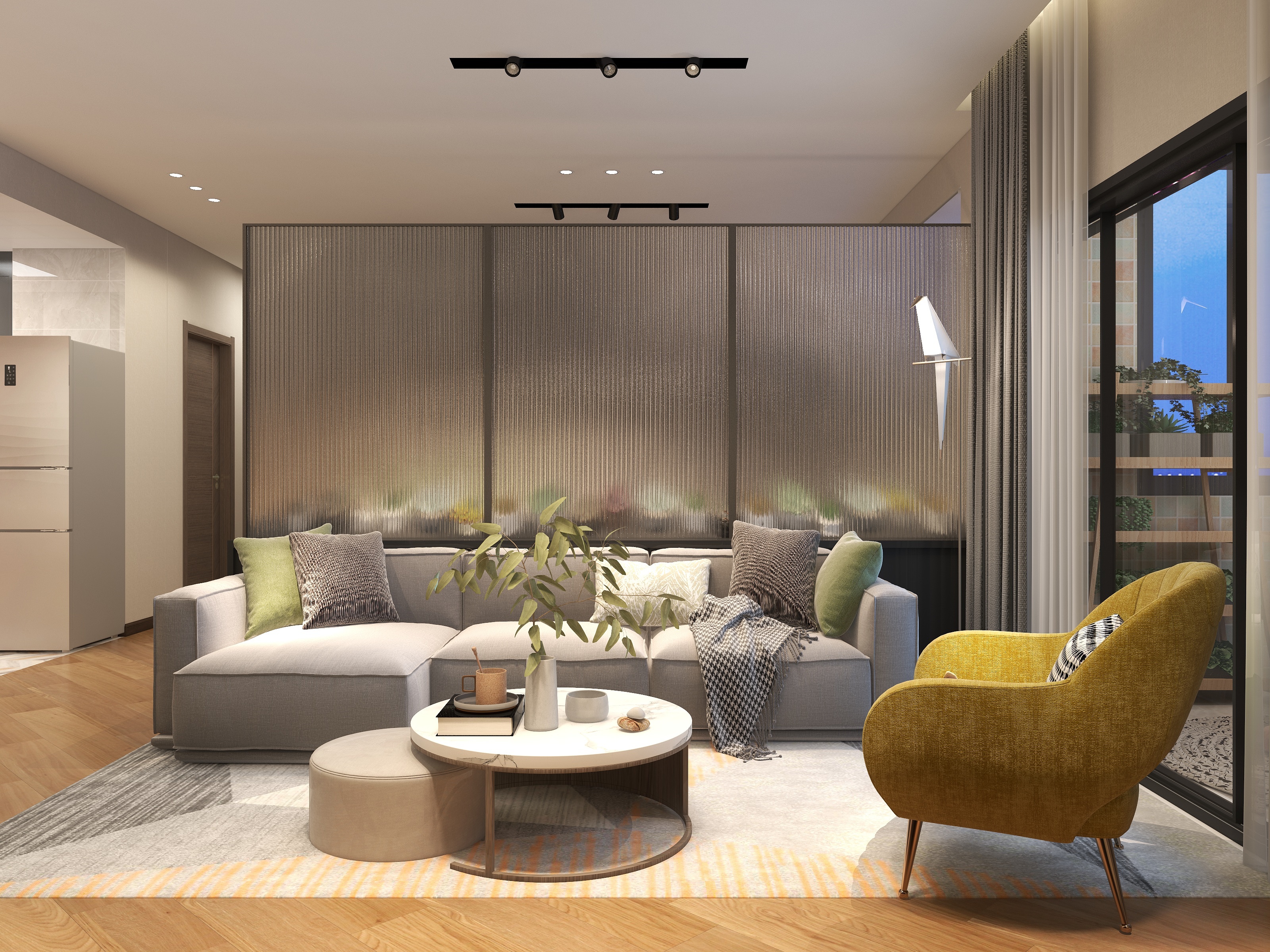 Ashley:rabbit:-83.00㎡清新单身公寓装修效果图