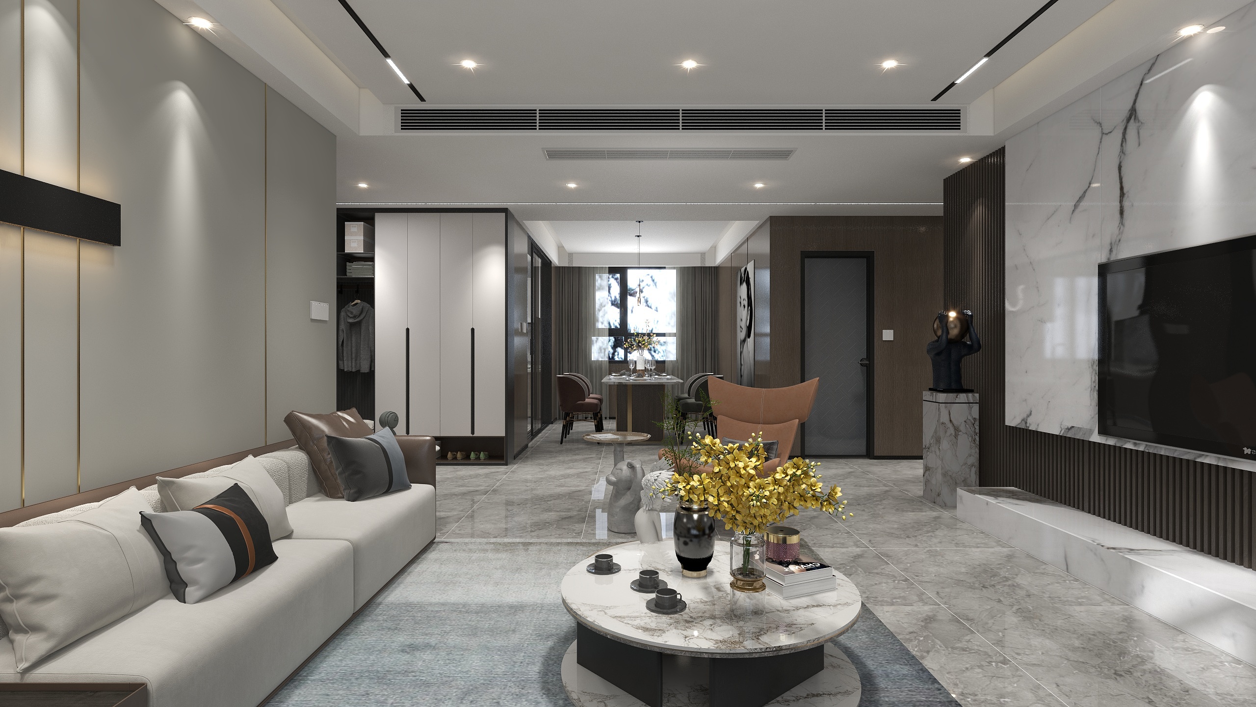 设计&middot;滕金利-东方丽都台式简约装修效果图