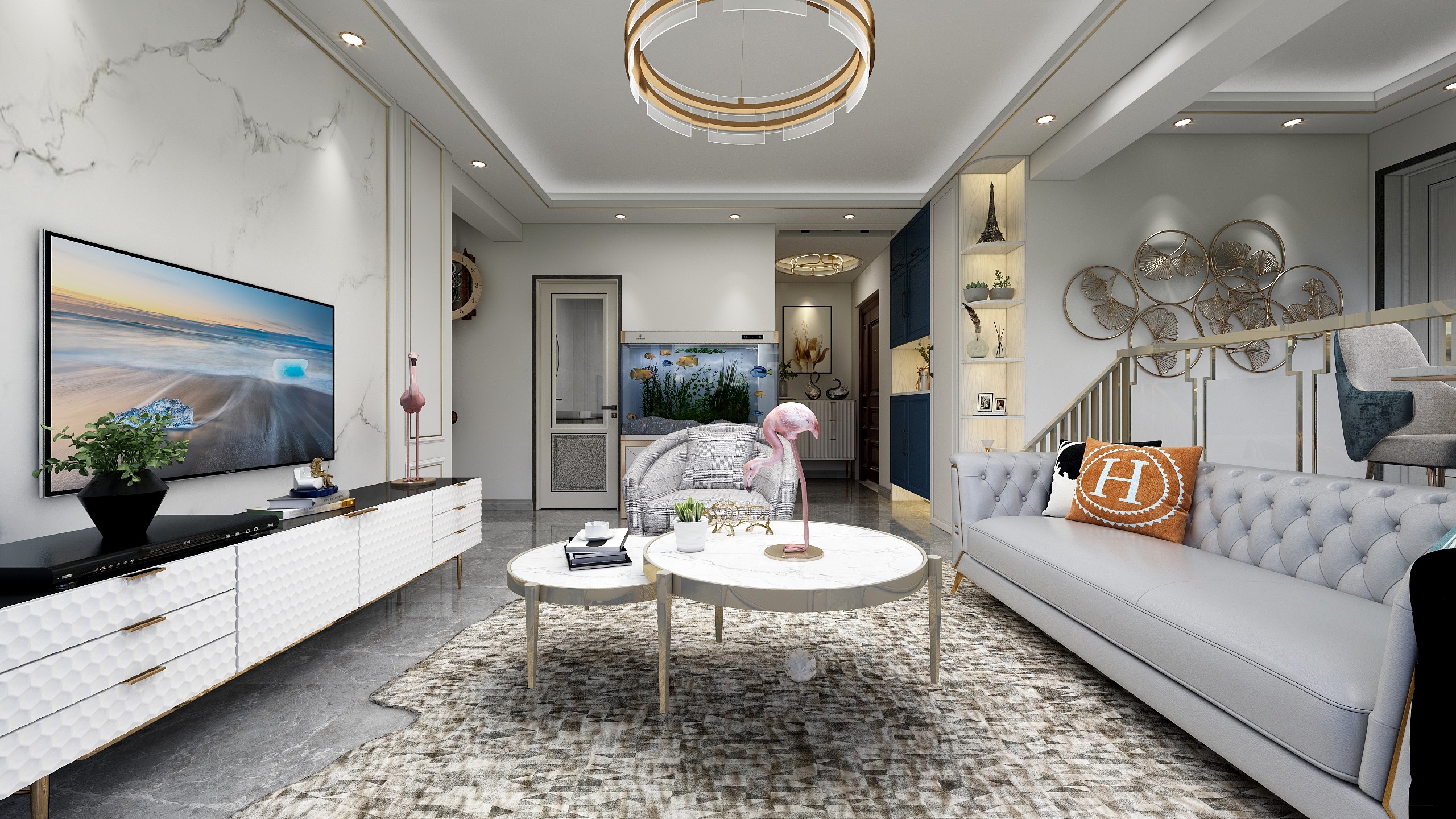 TZ子桐MPdW-假日蓝庭现代轻奢130装修效果图