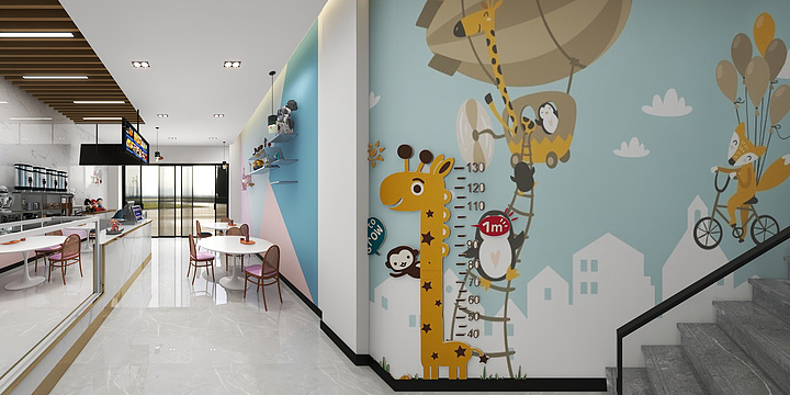 钧学装饰-奶茶店-装修设计方案