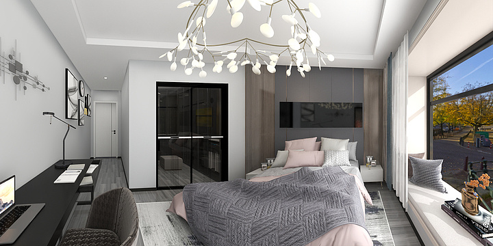 胡媛媛-单身公寓-现代-装修设计方案