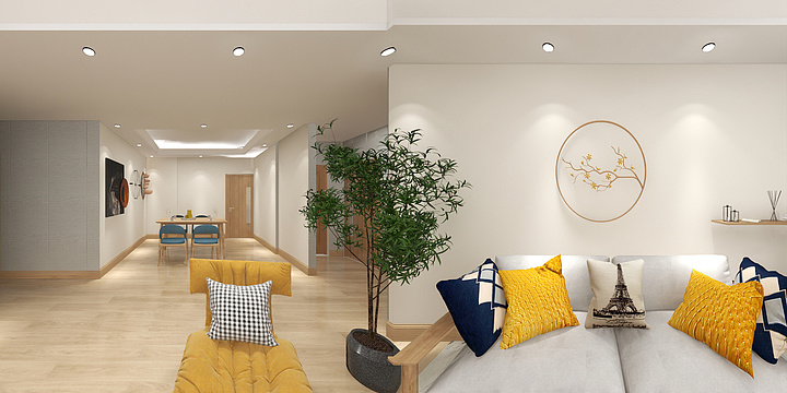 一念设计-润地心悦城-日式-装修设计方案