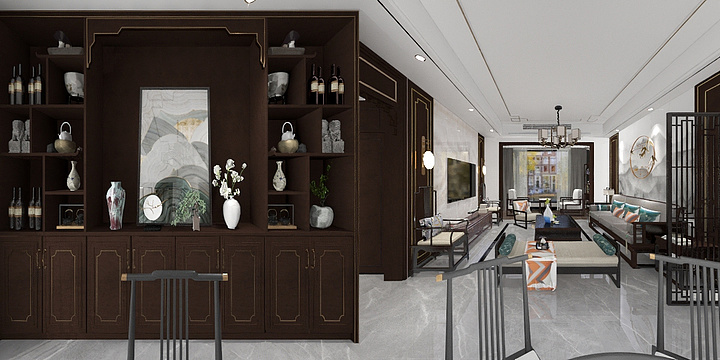 装修设计常工-邦泰天誉11栋新中式-副本-副本-装修设计方案