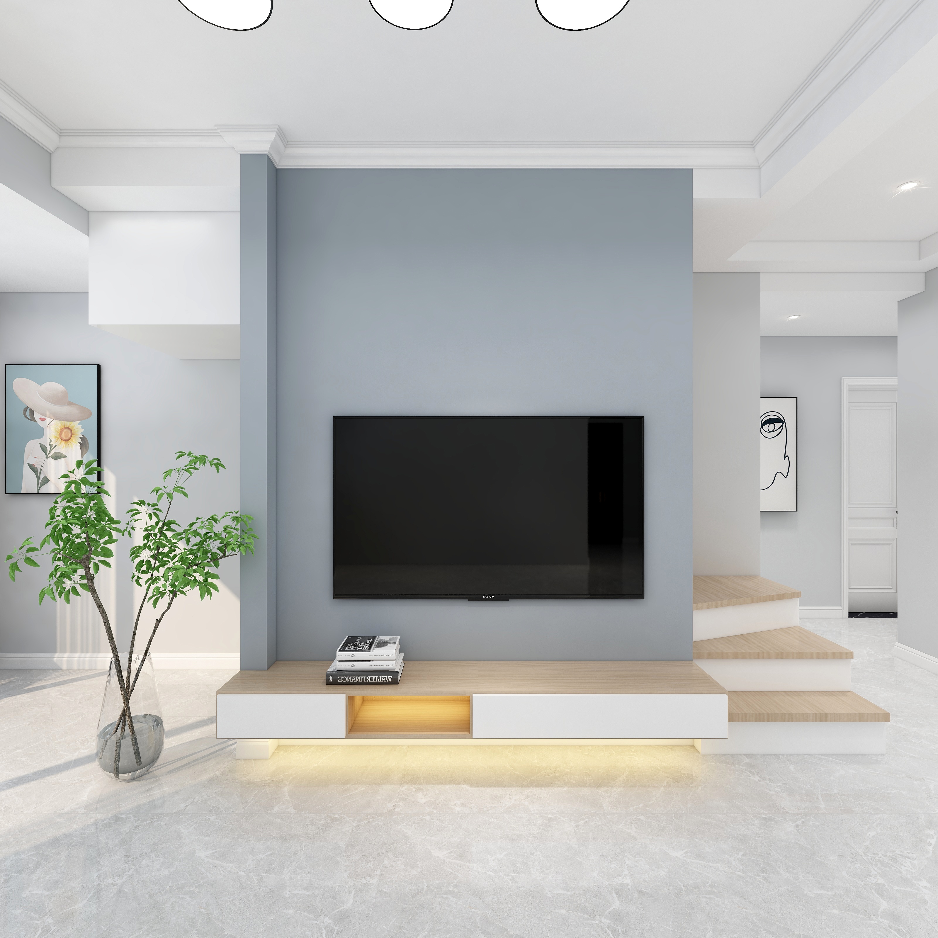 全景VIP设计-【闲云野鹤】现代简约装修效果图