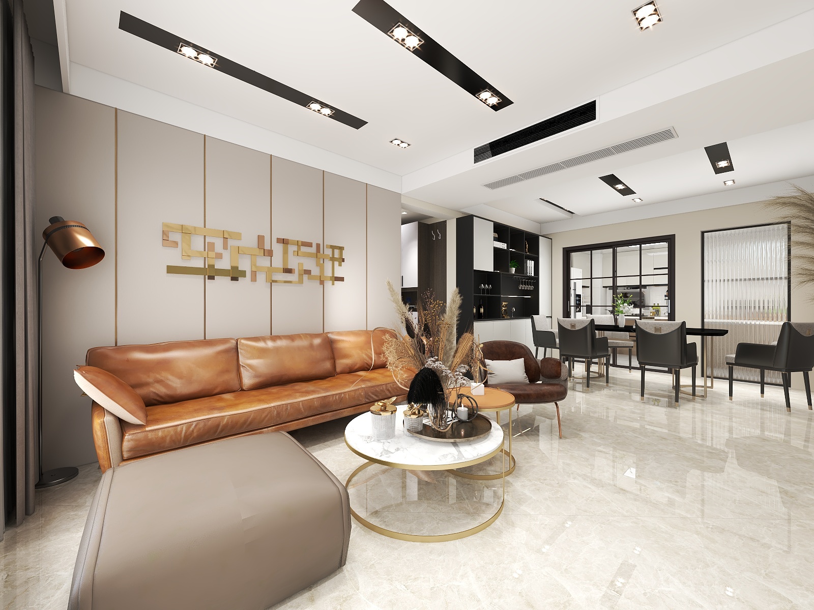 苏比阿瘦-轻奢现代风大平层自带星空房-装修设计方案