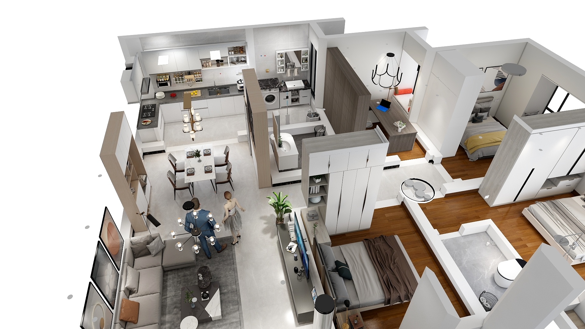 安太飞-重庆涪陵区太乙与太白大道交汇处东-方案二-装修设计方案