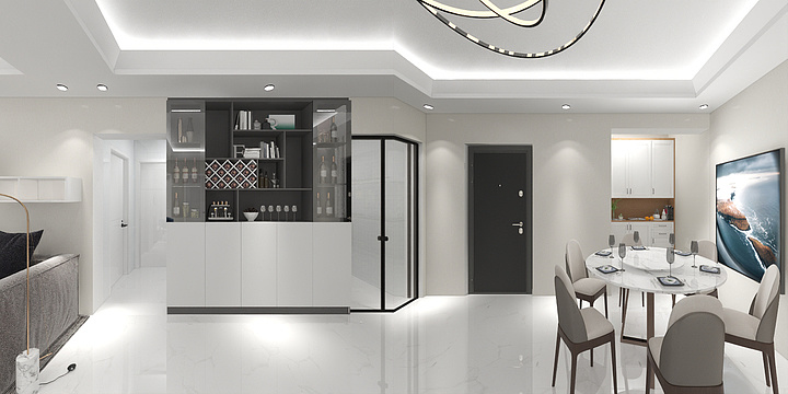 上海御誉装饰工程有限公司-水岸丽都16号楼406室-装修设计方案