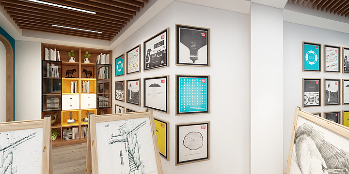 资深设计师李鑫-画室二楼-装修设计方案