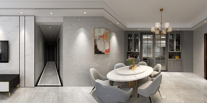 北海筑居装饰-北海名座02户型（现代轻奢）-装修设计方案