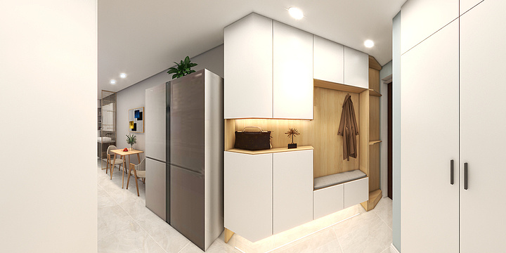 雨过天晴赶路-酷家乐2021.3.18朱先生平-装修设计方案