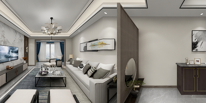 shejiszhoubing-银港国际-复式（新中式）-装修设计方案