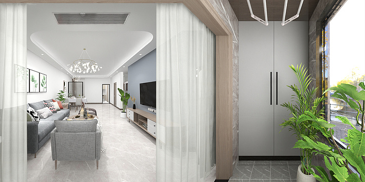 乾一设计室-蔚蓝化成七色镇-王恒-83-装修设计方案