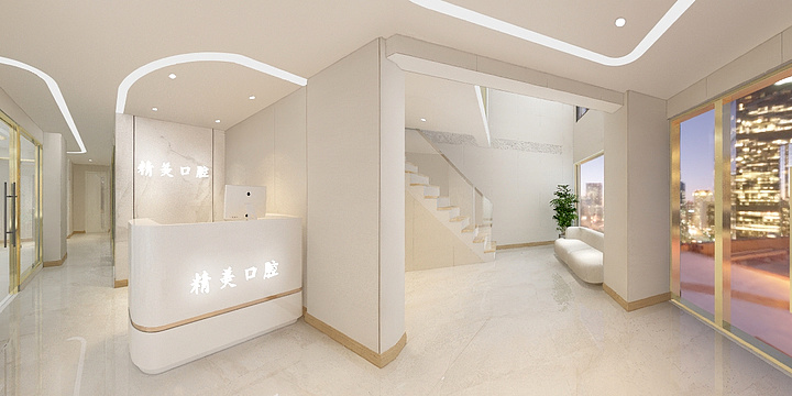 墨逸Design-航空路精美口腔-装修设计方案