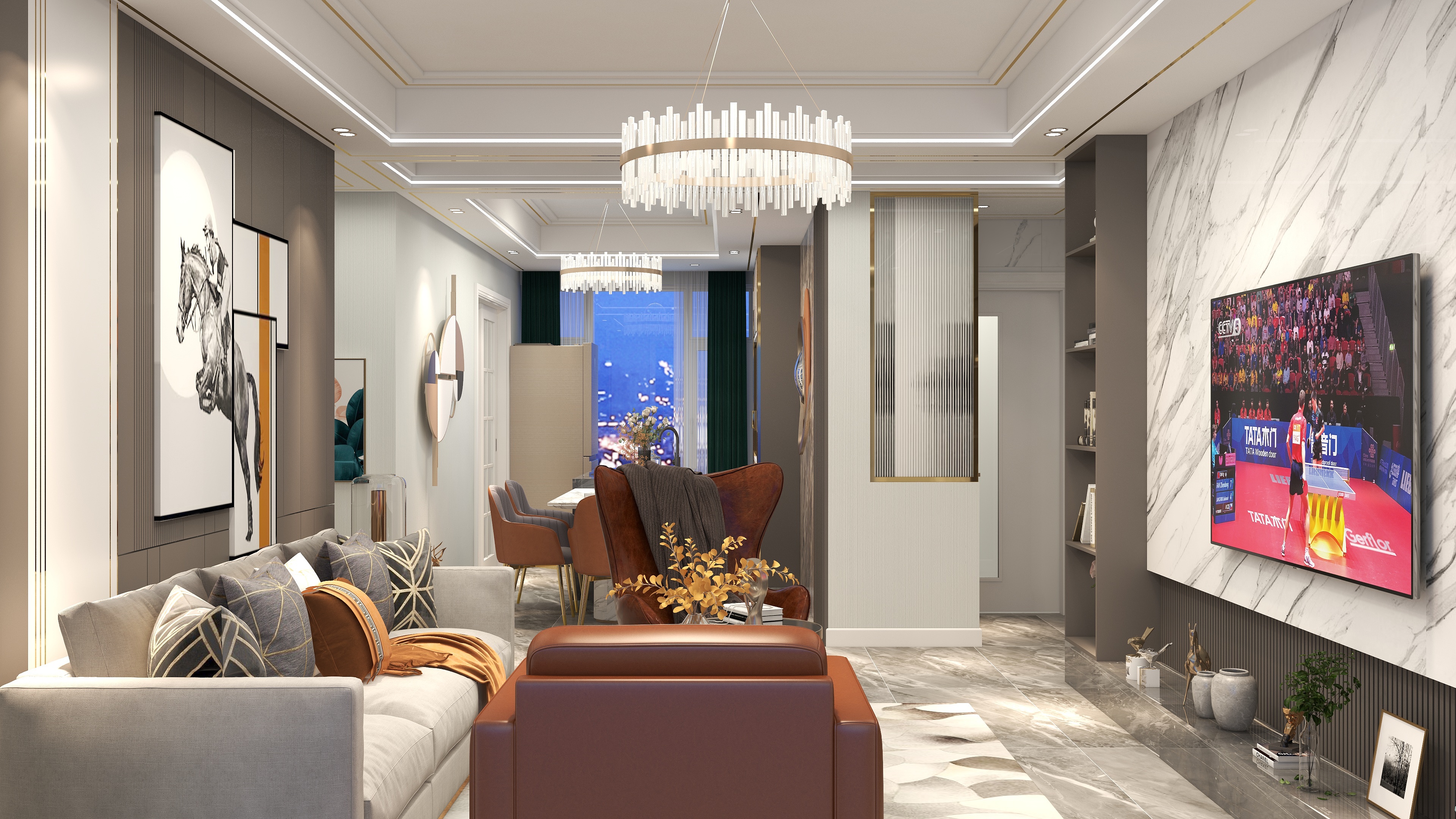 拾尧工作室-文昌中心轻奢-装修设计方案