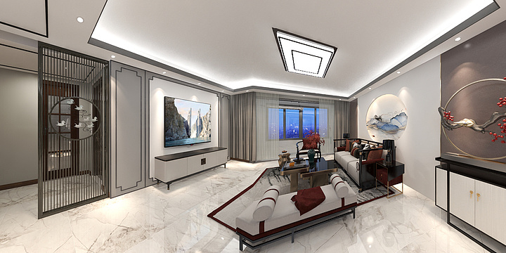 品尚装饰毕延邦-吴家铺141新中式-装修设计方案