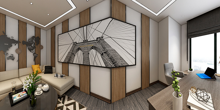 CreepingUp-金茂大厦写字楼-装修设计方案