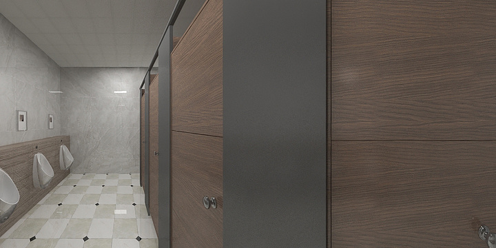 峰璟建筑-男厕所-装修设计方案