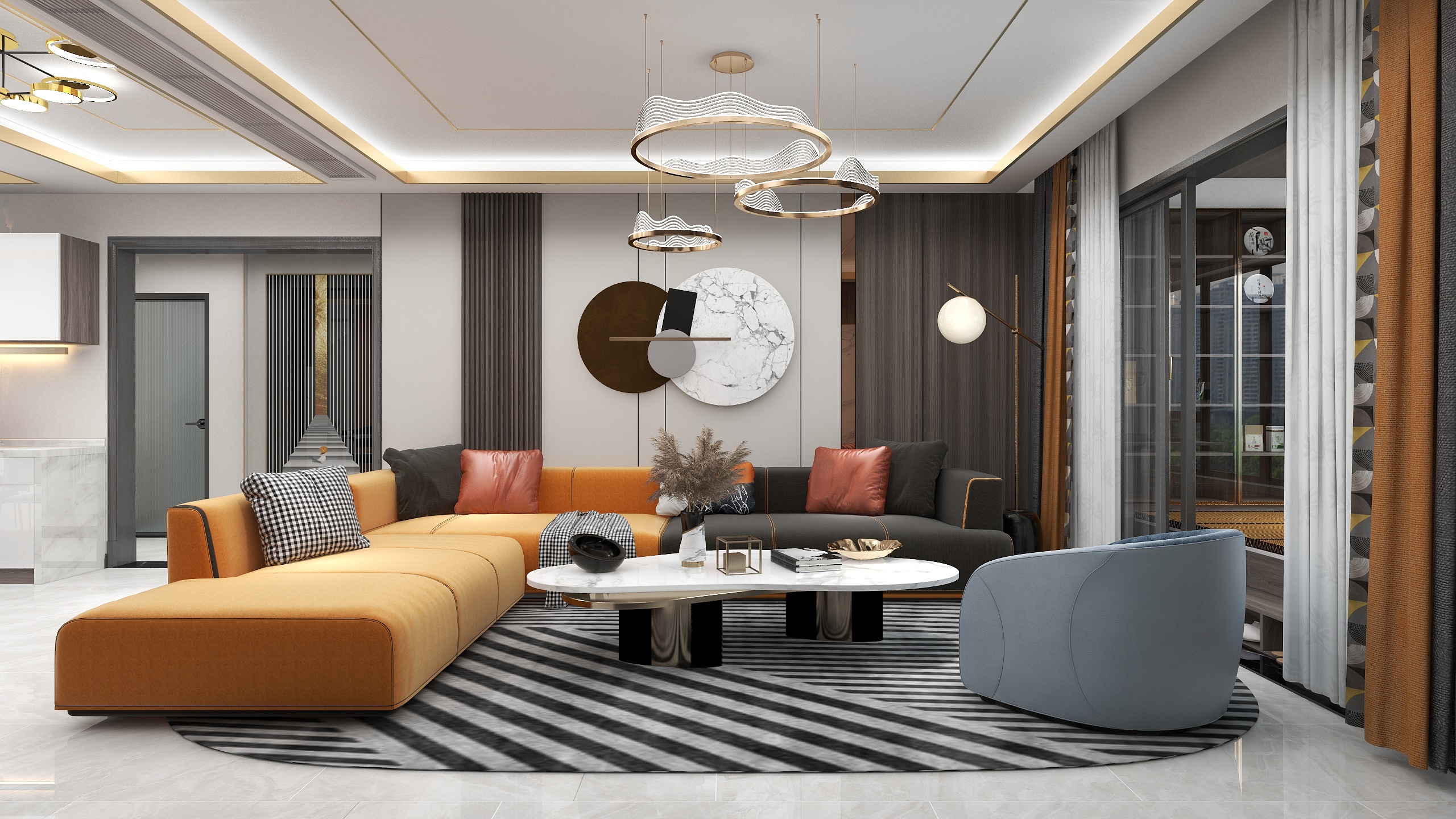 徐铭锴丶-《×式白》---港式混搭装修效果图