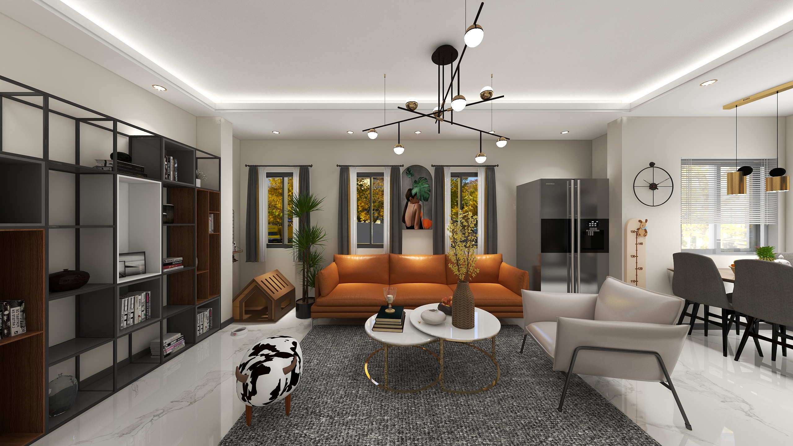 谷心怡-瑞和园89.50㎡B户型3室2厅1卫-装修设计方案