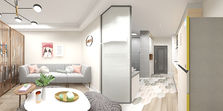 已过miAE-中芯高级公寓dxf-装修设计方案