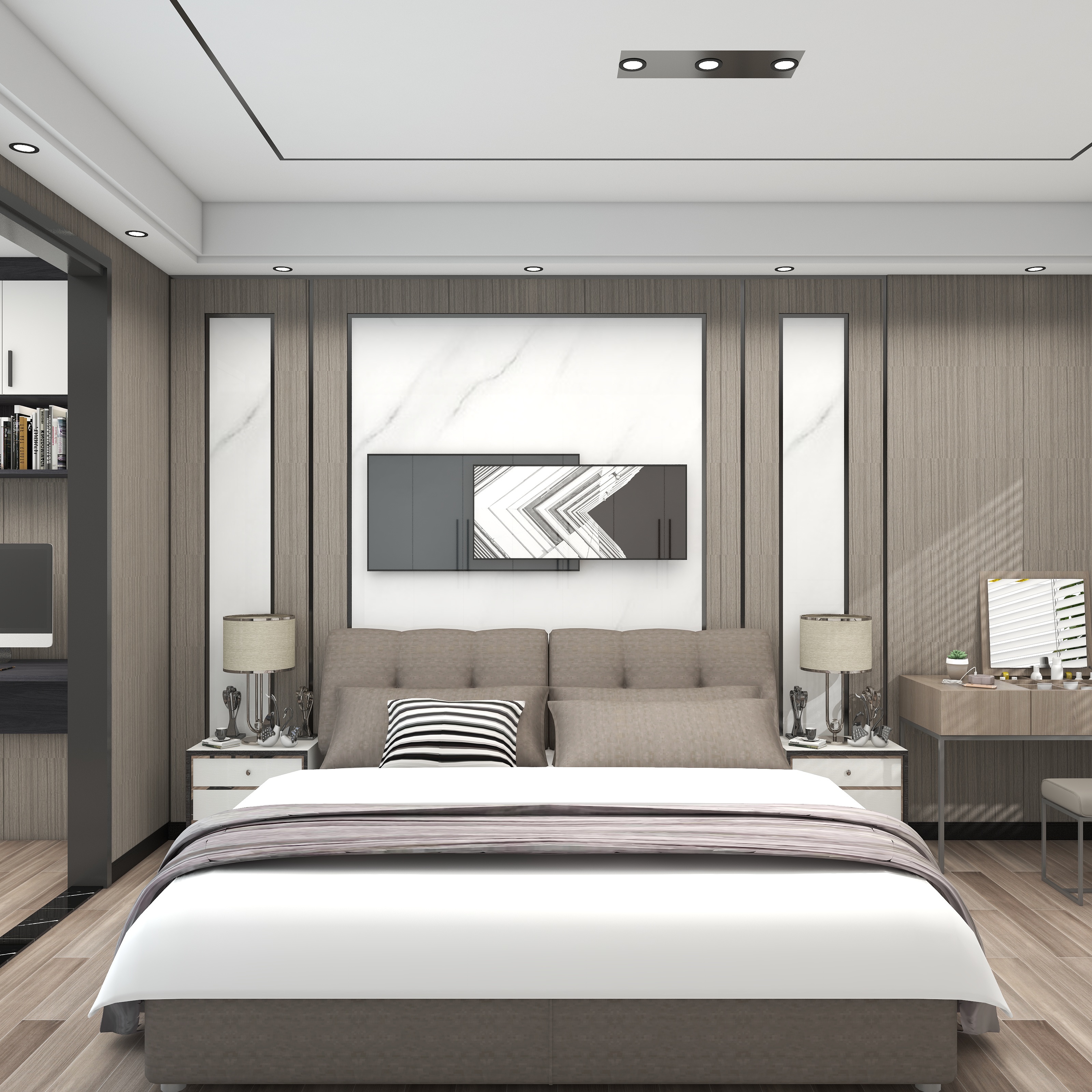 设计明老师-现代黑白灰装修效果图