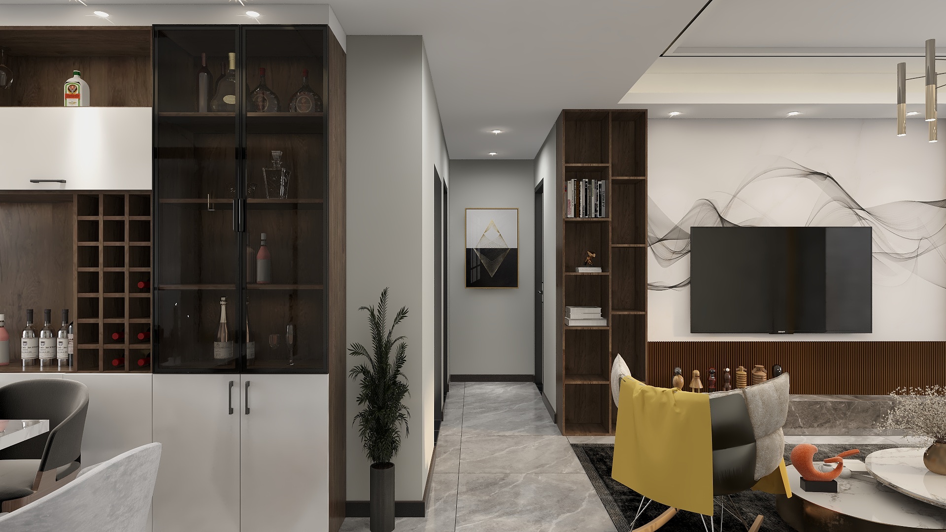 设计师如一-双合_现代116平装修效果图