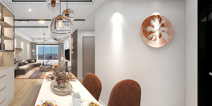 DY設計-99方两房两厅一卫简约风格-装修设计方案