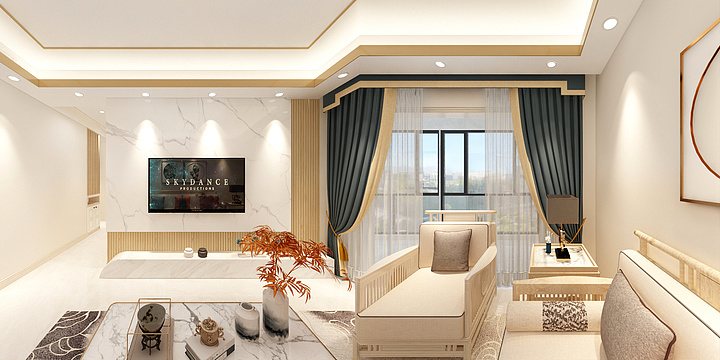 室内全案-特发幸福里98新中式-装修设计方案