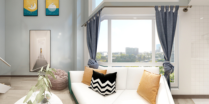 设计师丨李玉磊-业达公寓-装修设计方案