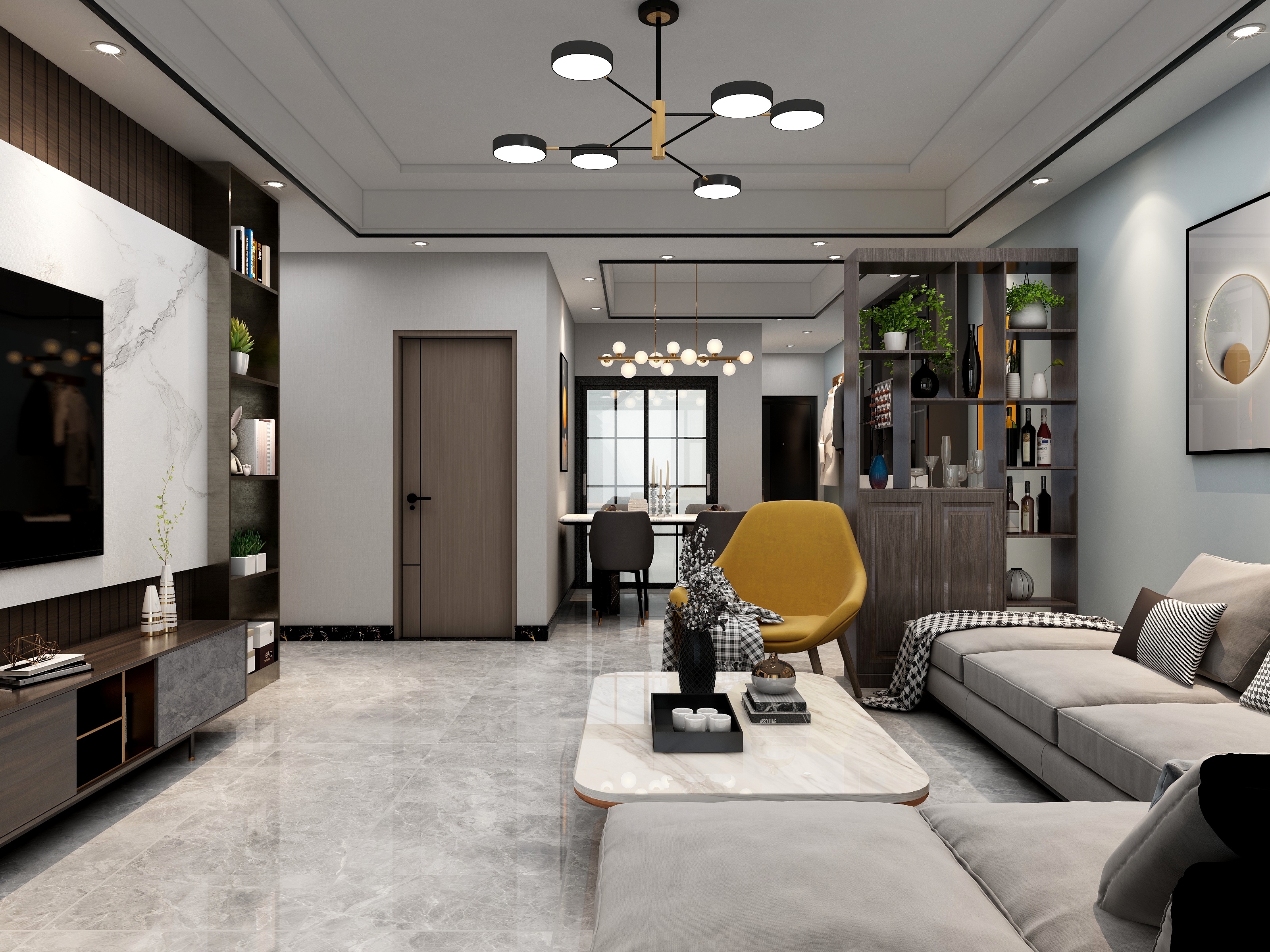 魏小奇-白云堡现代风格-装修设计方案