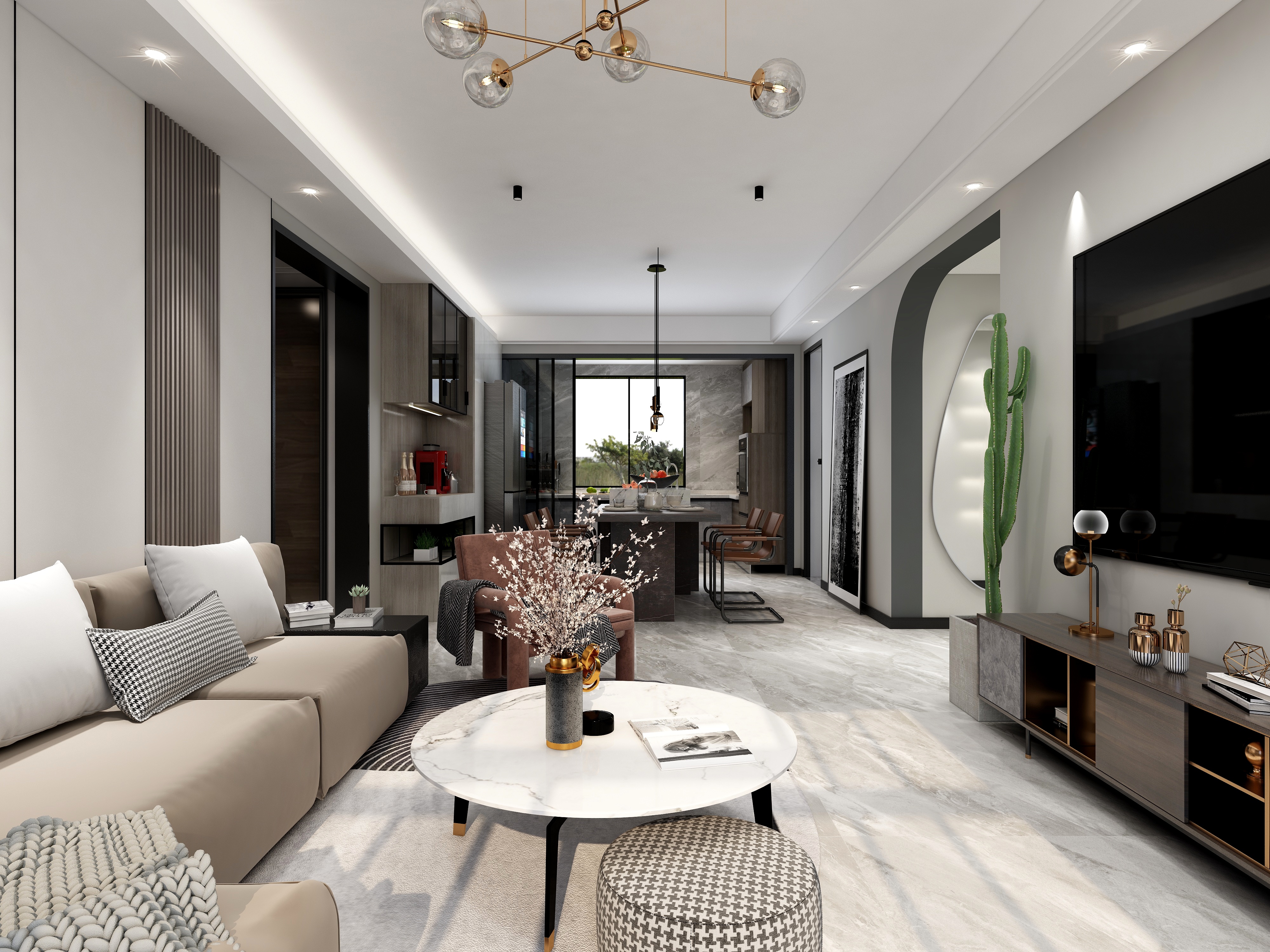 Charon张帆-「港式轻奢」金麟府装修效果图