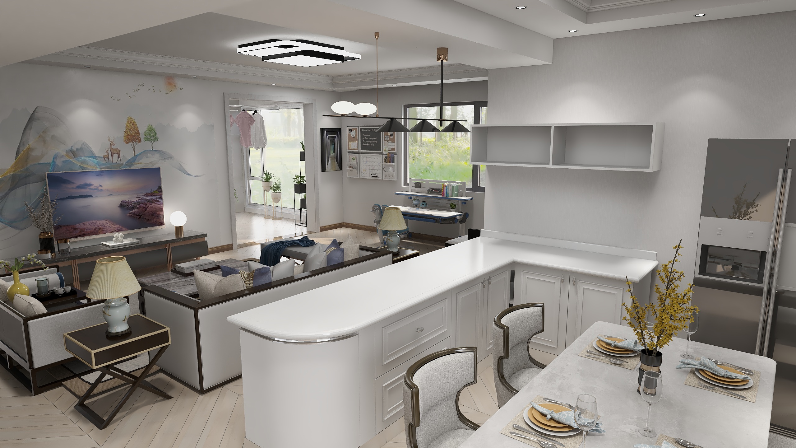 全国联盟专业设计师吴海亮-阳光水岸15#602-装修设计方案