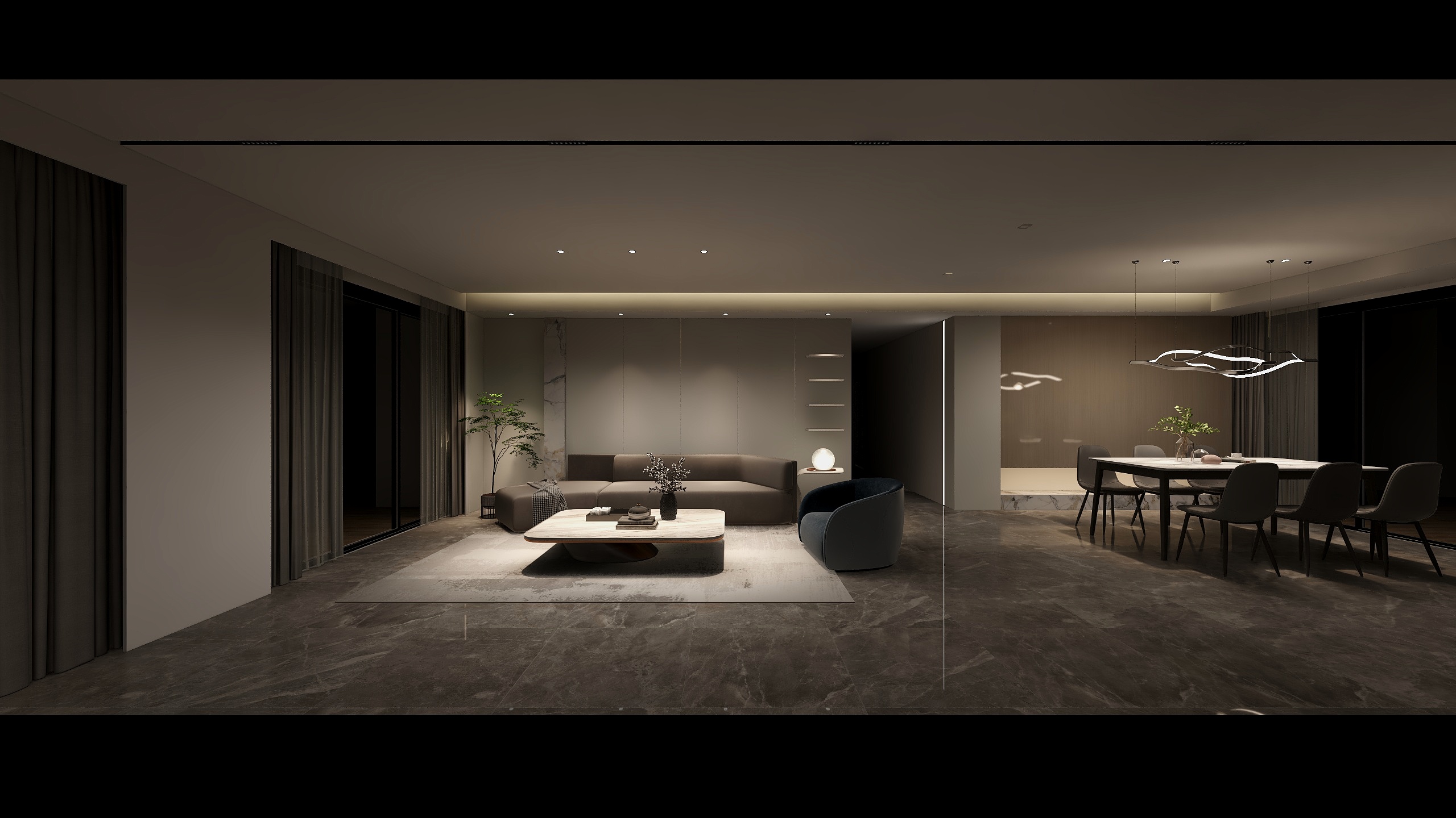 一点破军-重庆施工图平面-装修设计方案