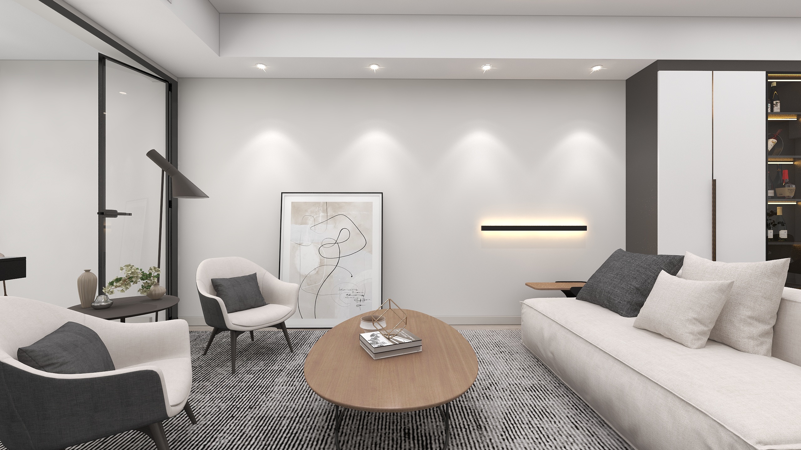 undefined-116方小区房三居装修效果图