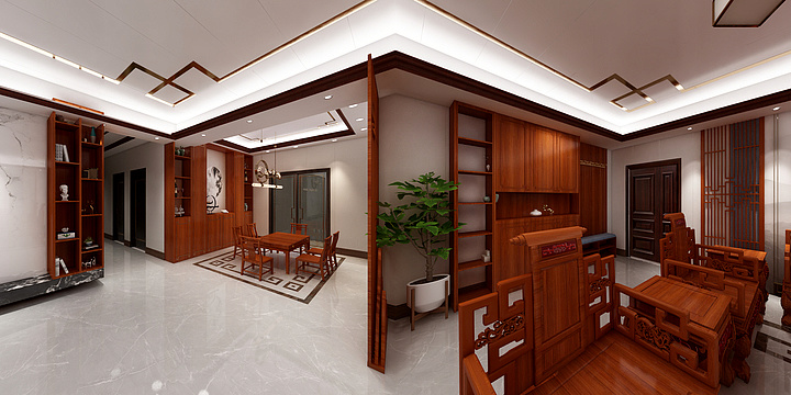 金鸿顶墙-优越香格里6栋1001-装修设计方案