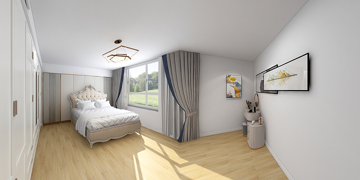 匠心鲁班15092099108-单独房间卧室衣帽间-装修设计方案