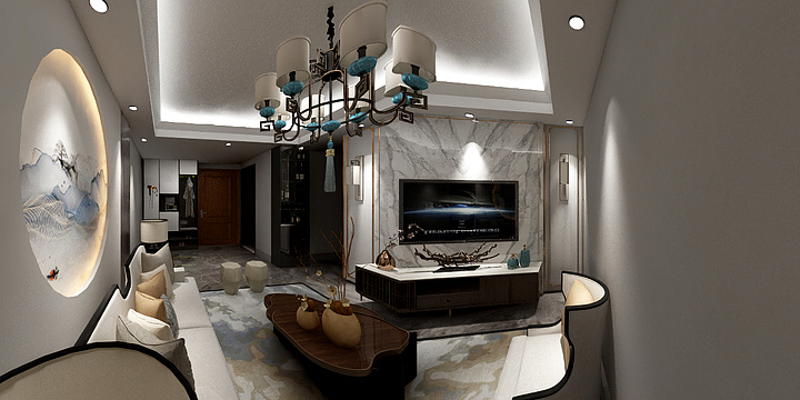 执尺量长安-嘉园蓝湖九郡-装修设计方案