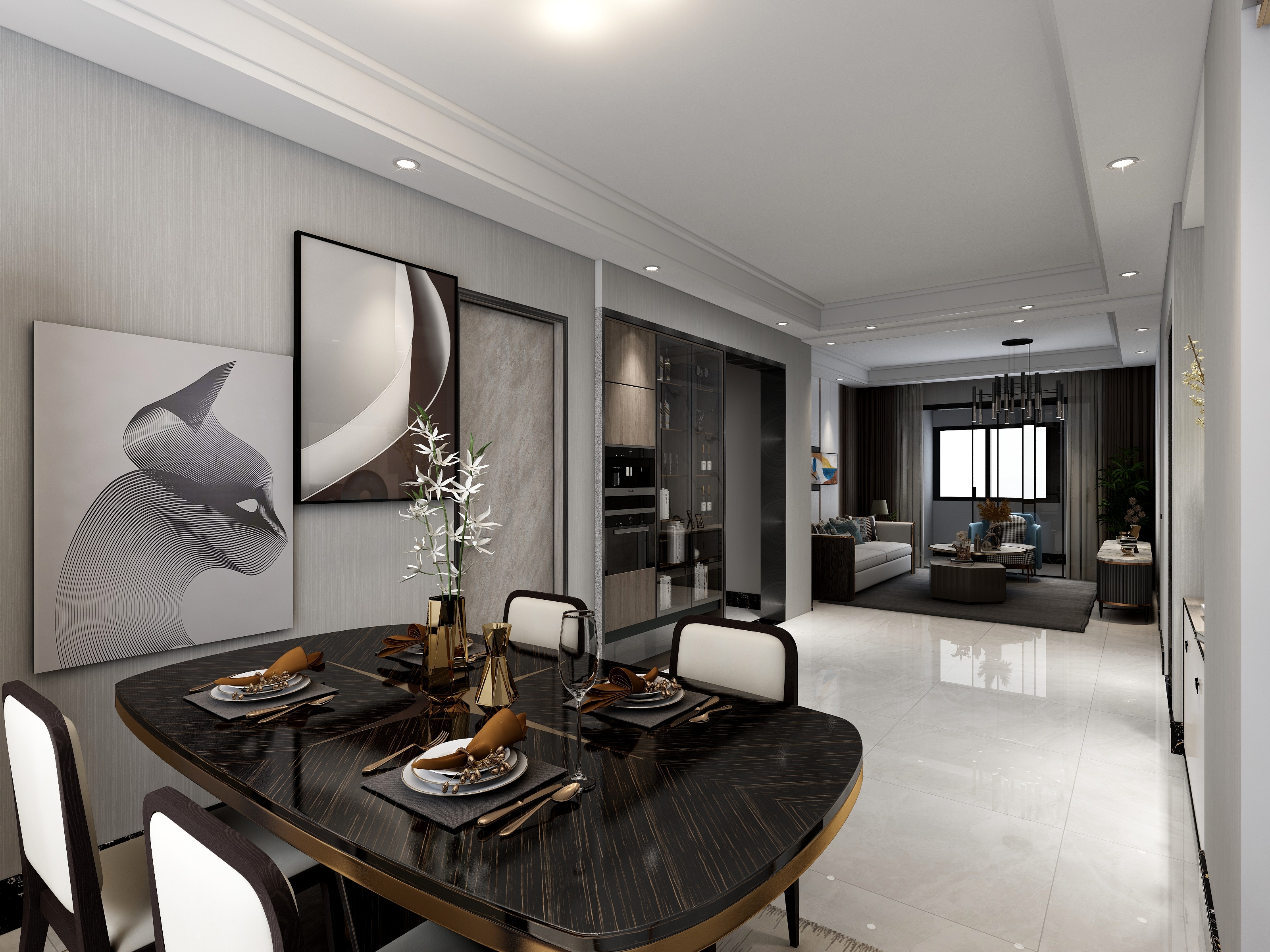 张捷99-24㎡3室-装修设计方案