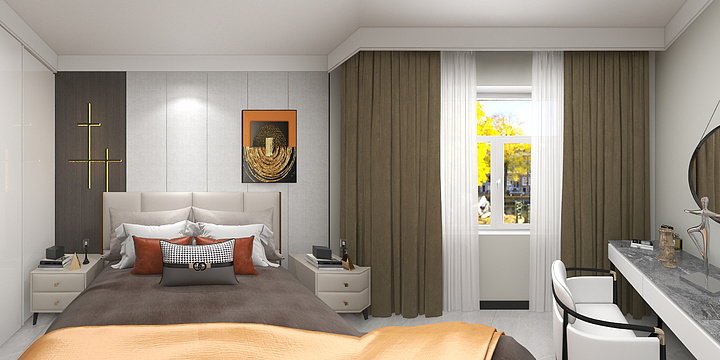 百舸知行-蓝波圣景13-1304-1-2-装修设计方案