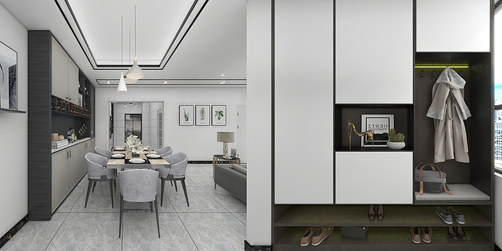 大角鹿瓷砖家装设计工作室-阳明苑B栋-2501-装修设计方案