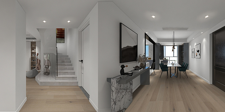 左寻设计-高姐雅居效果图-装修设计方案