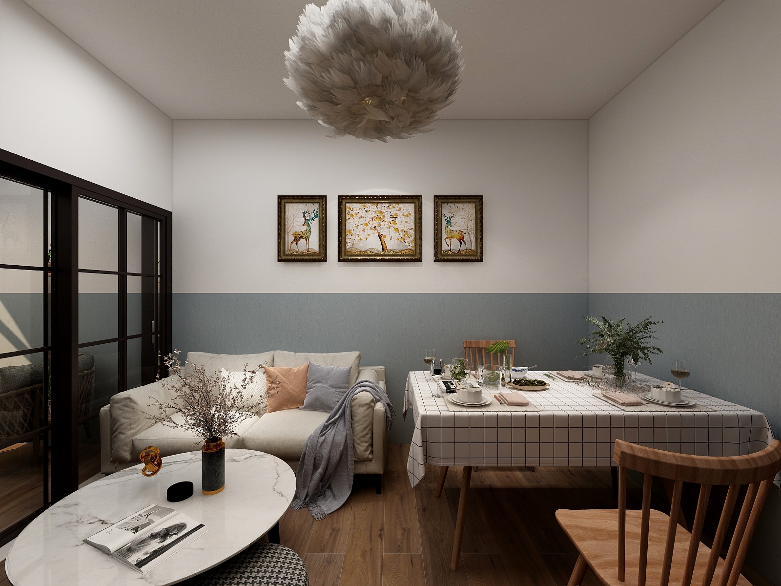 跑跑不要跑-天昌东盟中央城43平公寓-装修设计方案