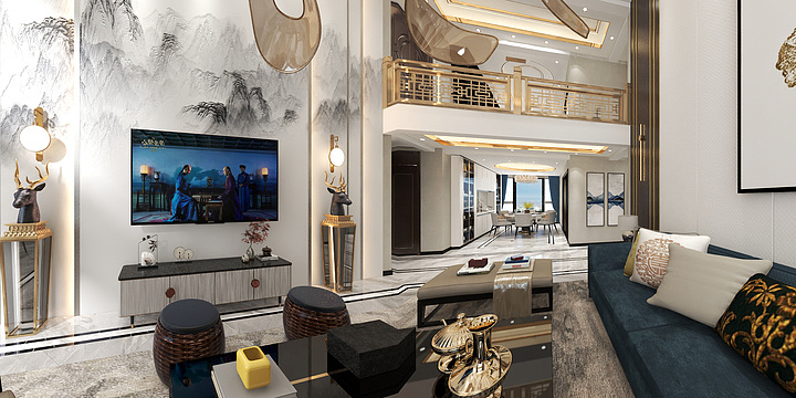 南仙-水岸华庭新中挑层-装修设计方案