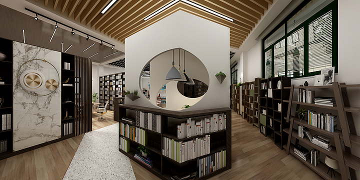 权明敏-中石化职工书房-装修设计方案