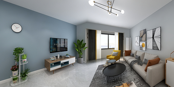 潇潇000-花郡家园14-902效果图-装修设计方案