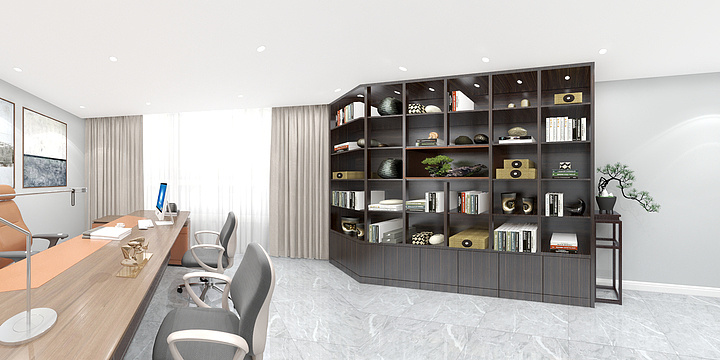 雅度建筑装饰-商贸办公室-装修设计方案