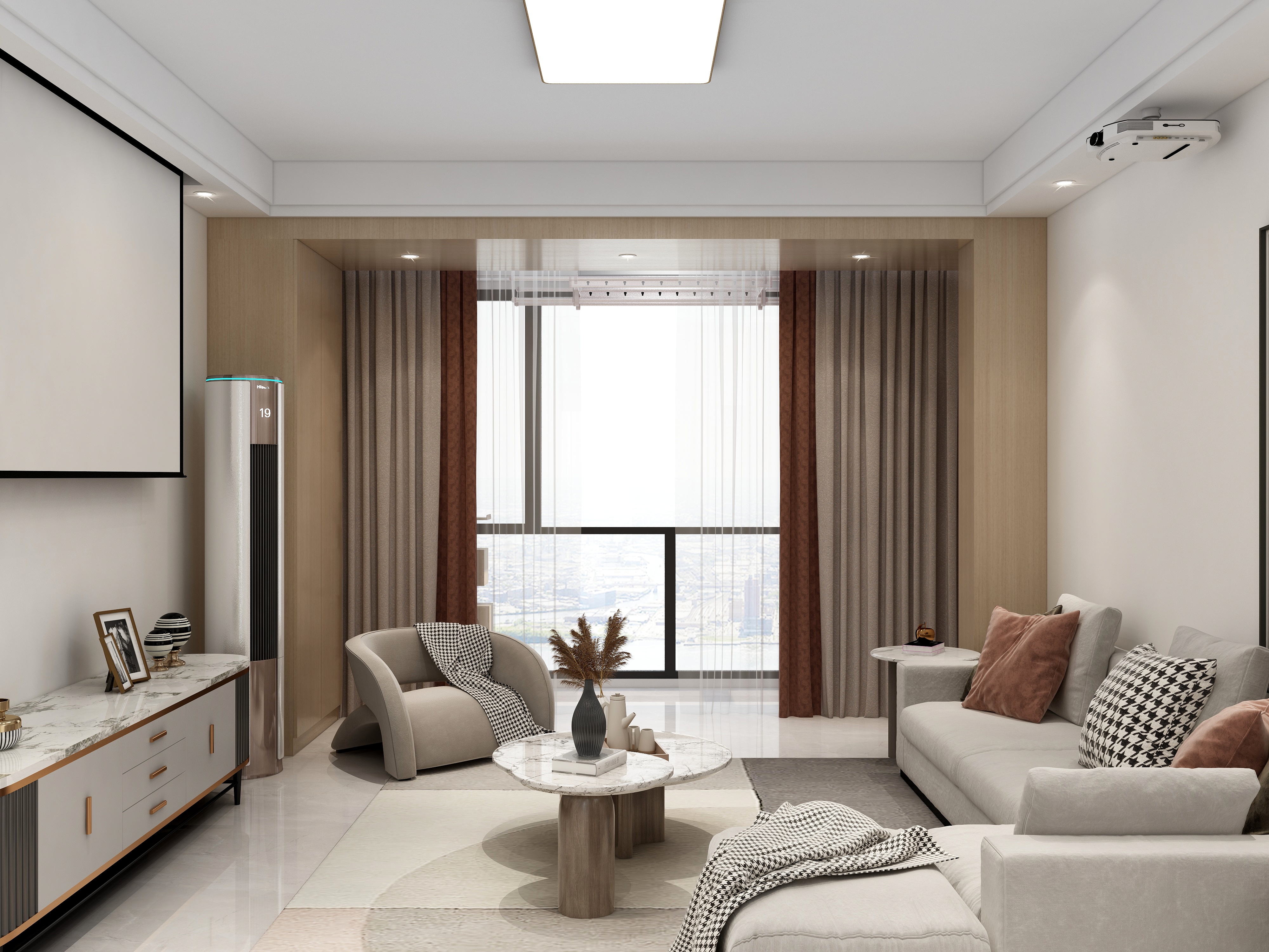 李青越-竹海水韵润泽园150m²装修效果图