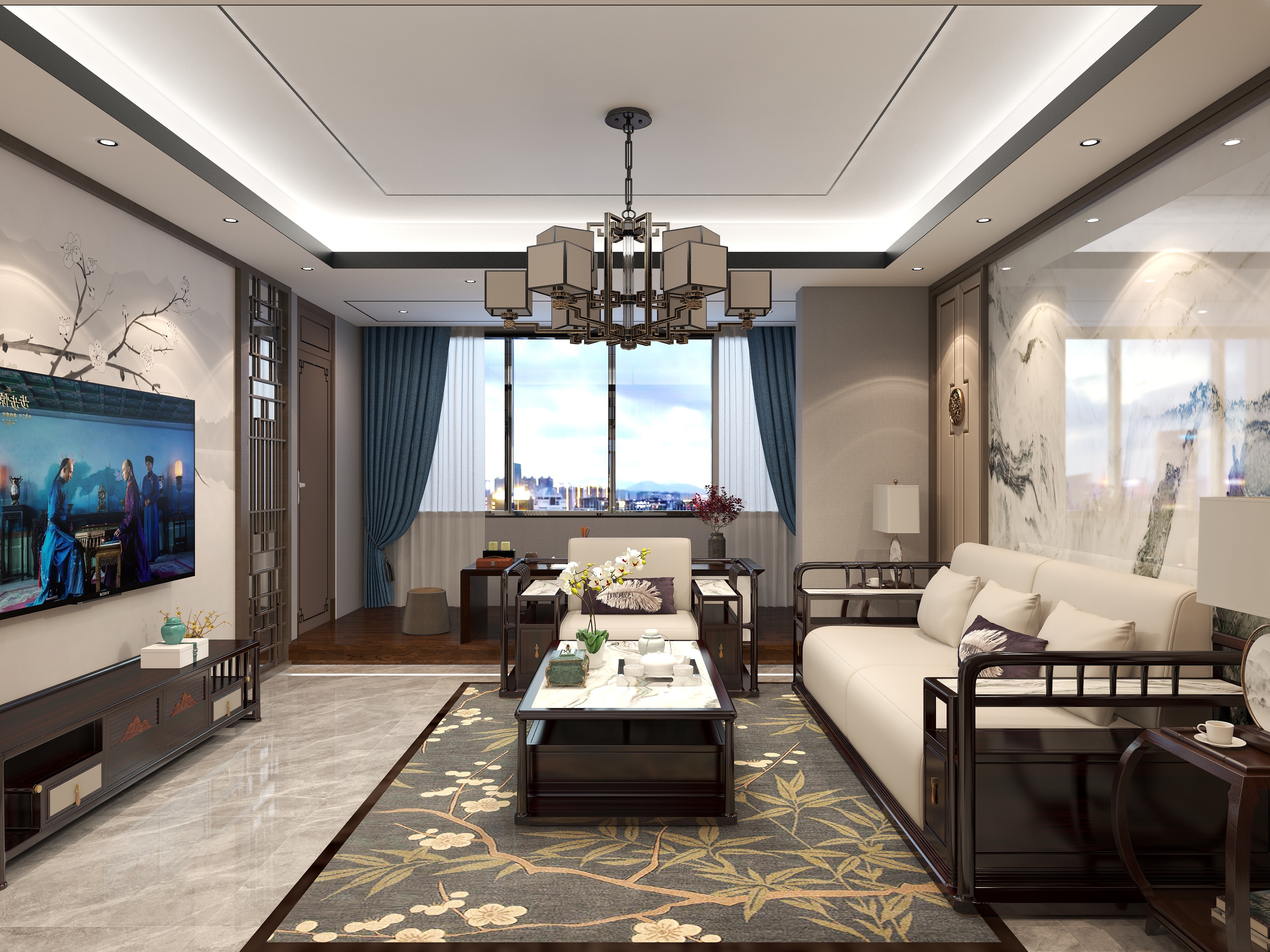 設设计-140平中式-装修设计方案